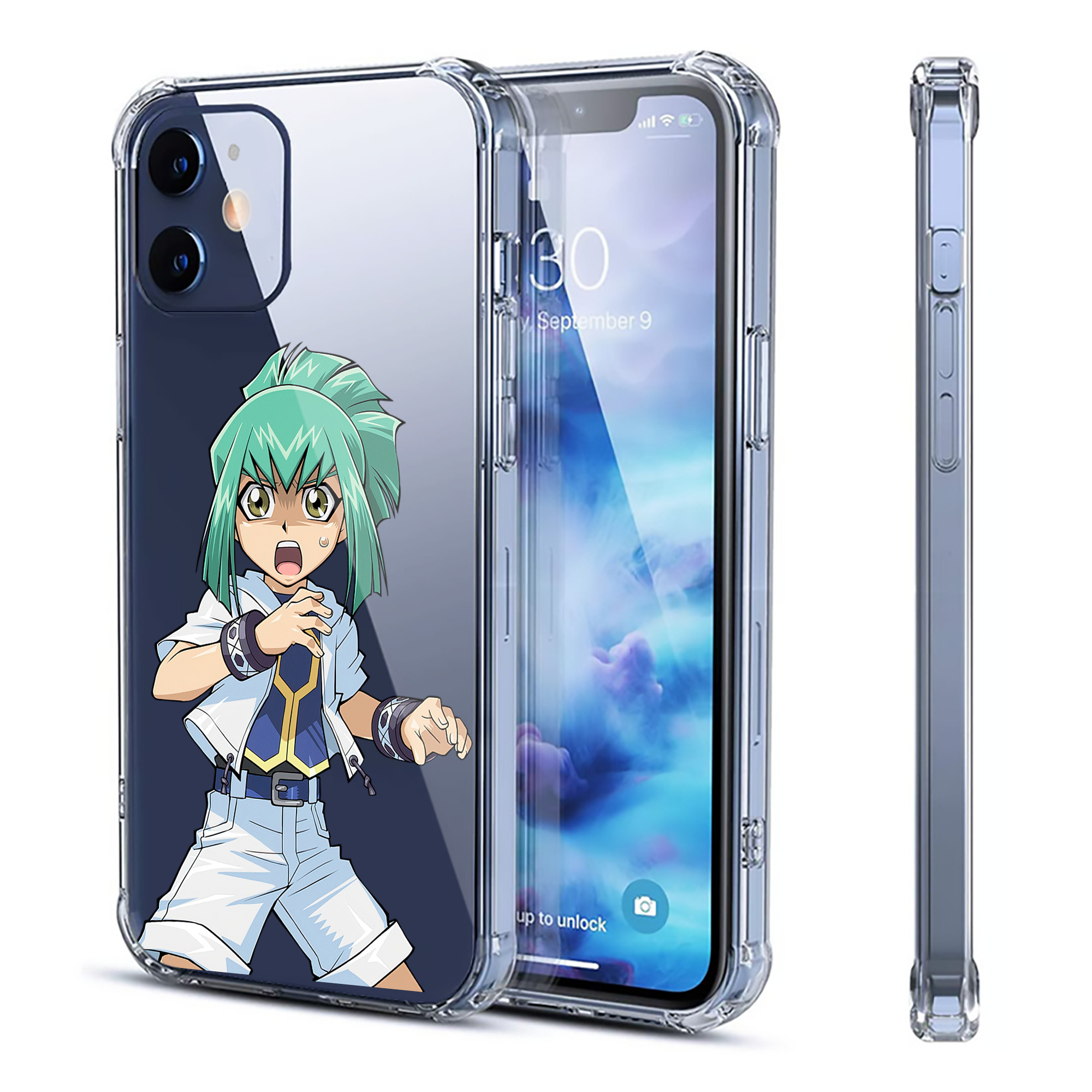 （画像用） 遊☆戯☆王 Yu-Gi-Oh! 【iPhone 12シリーズ対応】透明スマホケース（クリアソフトケース）